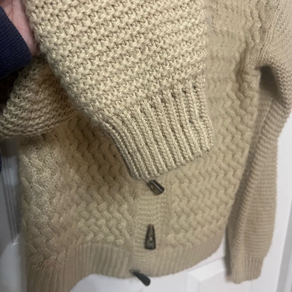 Pamela Love Beige Tan Soft Cable Knit Cardigan Rent the Runway XS - Picture 8 of 10